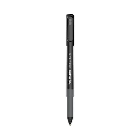 Paper Mate Write Bros. Grip Ballpoint Pen, Stick, Medium 1 mm, Black Ink, Black Barrel, PK12 PK 2124509